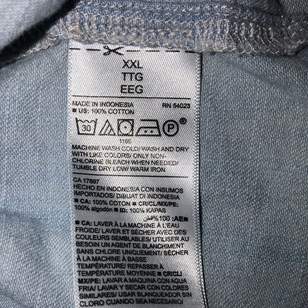 Old navy chambray shirt dress size XXlarge - Picture 6 of 7